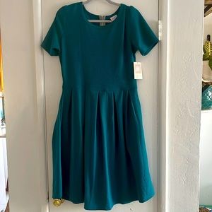 Teal lularoe dress